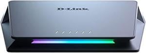 d-link 6-port 10gb & 2.5gb unmanaged gaming switch with 1 x 10g, 5 x 2.5g - rgb lights, multi-gig, network, fanless, plug & play (dms-106xt)