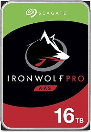 seagate ironwolf pro 16tb nas internal hard drive hdd - cmr 3.5 inch sata 6gb/s 7200 rpm 256mb cache for raid network attached storage, data recovery rescue service (st16000ne000)
