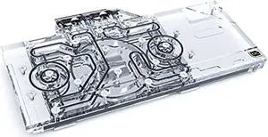 alphacool eisblock aurora gpx-a gpu water block with backplate, rx 6800/6800xt/6900 reference, nickel/plexi