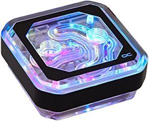 alphacool 12946 eisblock xpx aurora - plexi black digital rgb water cooling cpu - water blocks