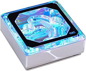 alphacool 12949 eisblock xpx aurora edge - plexi chrome digital rgb water cooling cpu - water blocks