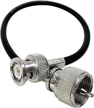 procomm single bnc male to pl259 adaptor