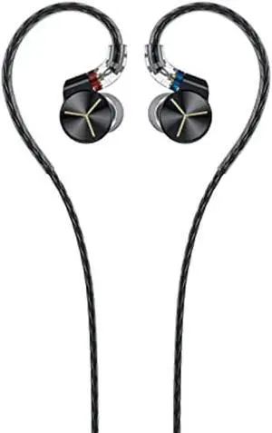 fiio fa7s headphone earphones wired 6ba high resolution in-ear earbuds for smartphone/pc/player(black)