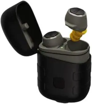 elgin rebel true wireless earbuds, 25 db noise reduction bluetooth headphone, noise cancelling mic, 12+ hour battery life, ip65 water resistant, osha compliant hearing protection for work