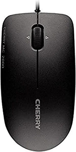 cherry mc 2000 - optical mouse - corded - tilt-wheel technology - symmetrical design - black cherry mc 2000 - optical mouse - corded - tilt-wheel technology - symmetrical design - black