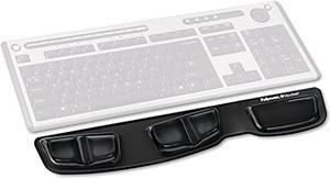 fellowes 9183201 keyboard palm support,gel,18-1/4-inch x3-3/4-inch x5/8-inch,bk/cl cover
