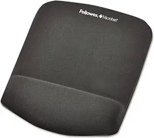 fellowes 9252201 plushtouch mouse pad wrist rest, graphite color