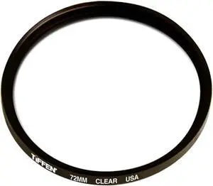 tiffen 72mm clear glass protection coated filter.