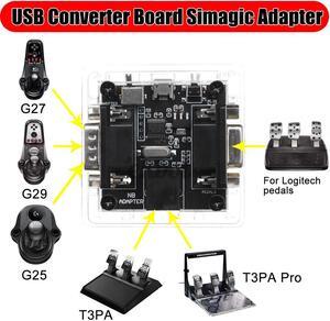 Obokidlyamor Pedal Gear Shifter to PC Systems USB Converter Board Simagic Adapter for Thrustmaster T3PA/T3PA Pro for Logitech G27/G29 Parts