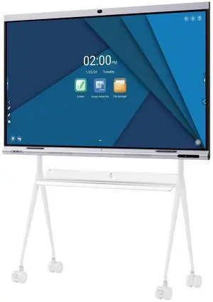 TIBURN Smart Board, 65 Inch Smart Writing Board with Auto framming Camera, 4K UHD Touch Screen All-in-One Computer for Office and Classroom with an Open App Ecosystem(Board Only)