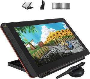 HUION Kamvas 12 Graphic Drawing Tablet with Screen Full-Laminated Pen Display Digital Drawing Monitor, Battery-Free Stylus, ±60° Tilt, 8192 Pen Pressure, Stand Included-11.6 Inch-orange