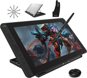 HUION KAMVAS 13 Drawing Tablet With Full-Laminated Screen 13.3inch Graphics Tablet With Battery-Free Sylus, Tilt,  8 Press Keys, Digital Art Tablet with Adjustable Stand, Work With Mac, PC & Android