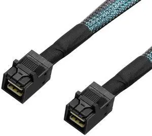 Internal Mini SAS HD SFF-8643 to SFF-8643 Cable, 12Gbps, Compatible with RAID or PCI Express Controller (3.3FT/1M)