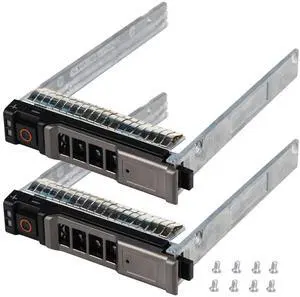 Hard Drive Bracket 0NRX7Y NRX7Y SSD Bracket 2.5 Hard Drive Tray Compatible with D.ell PowerEdge M610 M810 M510 M420 M520 M620 M820 M630 M830 VRTX Server, 2 Pack
