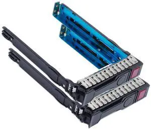 Hard Drive Bracket 651687-001 651699-001 SSD Bracket 2.5 Hard Drive Tray Caddy Compatible for HP Proliant DL320e DL360e DL360P DL380e DL380p DL385p DL560 ML310e Gen8 DL380 DL350 DL360 Gen9, 2 Pack