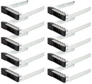 Hard Drive Bracket 3.5" HDD SSD Bracket X7K8W 0X7K8W Hard Drive Tray Caddy Compatible for D.ell PowerEdge 16th/15th/14th Generation R240 R340 R440 R540 R640 R740 R740xd2 R6415 R7425, 10 Pack