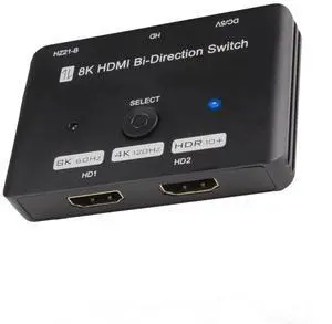Upgraded HDMI 2.1 Switch 4K@120Hz, Vszerda Bidirectional 48Gbps HDMI Switcher with 2in 1out or 1in 2out Supports 8K@60Hz 4K@120Hz 2K@144Hz & Fits for Xbox PS5/4 HDMI Projectors TV
