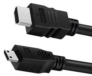 Mini HDMI to HDMI Cable 2FT, 4K 60Hz Bidirectional HDMI to Mini HDMI Cable, High Speed HDMI 2.0 Male Supports HDR ARC, Compatible with Raspberry Pi Zero Camera Camcorder Graphics Card Tablet Projector