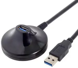 Vszerda USB 3.0 Desktop Extension Cable USB 3.0 Type A Male to Female Desktop Extension Data Cable 0.8m