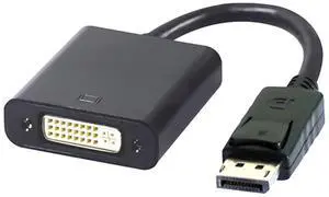 Vszerda DisplayPort to DVI Adapter,Gold-Plated DisplayPort Male to DVI Female Display Monitor Converter Cable Adapter for Computer, Desktop, Laptop, Monitor, Projector