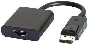 Vszerda DisplayPort to HDMI Adapter,Gold-Plated DisplayPort Male to HDMI Female Display Monitor Converter Cable Adapter for Computer, Desktop, Laptop, Monitor, Projector