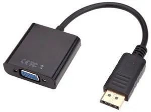 Vszerda DP to VGA Adapter Gold-Plated DisplayPort Male to VGA Female Display Monitor Converter Cable Adapter