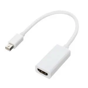Vszerda Mini Displayport Port to HDMI Female Adapter Cable with Audio Video for 2011 2012 2013 2014 2015 Laptop