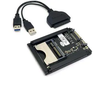 Vszerda CFast Card Reader,CFast SSD to 22Pin SATA Adapter with SATA to USB 3.0 Data Power Cable Vszerda CFast Card Reader,CFast SSD to 22Pin SATA Adapter with SATA to USB 3.0 Data Power Cable