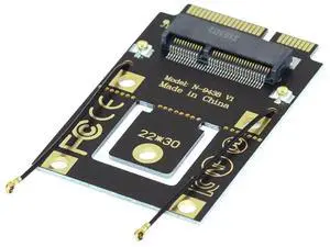 Vszerda M.2 Key-A NGFF to Mini PCI-E PCI Express Converter Adapter for 9260 8265 7260 WIFI6 WIFI7 AC Card
