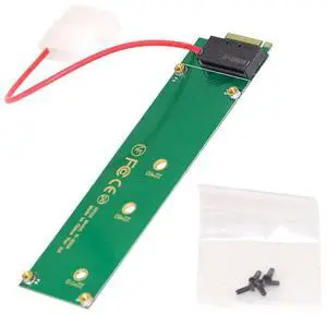 Vszerda EDSFF 1U Short SSD E1.S Ruler GEN-Z to M.2 NVMe NGFF M-Key 4X Host Carrier Adapter with Power