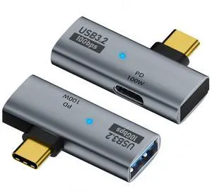 Vszerda 2 in 1 USB C to USB 3.2 Adapter - 100W Fast Charging & Data Transfer OTG Converter