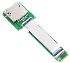 Vszerda USB 3.1 Gen 2 10Gbps CF Express Type B Memory Card Reader to M.2 NVME PCB Converter Adapter with 20cm Flat Cable