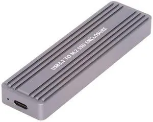 Vszerda USB 3.2 to M.2 NVME/SATA SSD Enclosure Reader,USB 3.2 Gen 2x2 20Gbps 2230/2242/2280mm Enclosure Adapter with RTL9220 chipset