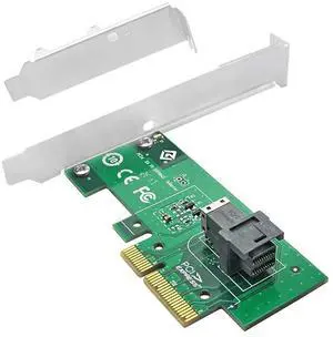 Vszerda SFF-8643 to PCI-E 4X Adapter with Bracket for Mainboard U.2 SFF-8639 SSD Expansion
