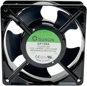 for Sunon SP100A-1123XST.GN 115V AC 120x120x38mm Cooling Fan 50/60Hz 0.26/0.24A AC Axial Fan 50 dB 1800 RPM 2-Pin