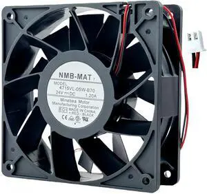 for 4715VL-05W-B70 Cooling Fan, DC 24V 1.20A NMB-MAT Inverter Cooling Fan, 120X120X38mm 2-Wire Cooling Fan