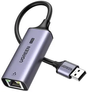 UGREEN USB to Ethernet Adapter 2.5Gb, Ethernet Adapter, Aluminum, USB 3.0 to RJ45 Computer Network Internet LAN Dongle for Laptop, Compatible for MacBook Air/Pro, XPS, Windows, macOS