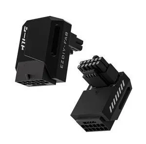 Vszerda PCIe 5.1 Adapter - 600W 12+4pin,16pin 12VHPWR GPU Power Connector,12V-2x6 GPU Adapter,90 Degree Right Angle - Compatible with RTX 3090Ti, 4070Ti, 4080, 4090 GPU -STD Type, Black, 1 Pack