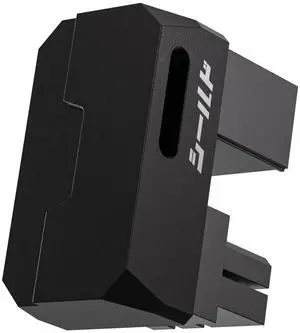 Vszerda Shield Series 8-Pin PCIe GPU Power Adapter,180-Degree U-Turn Angled Connector, Aluminum Design for Graphics Cards  Standard Type, Black-1 Pack