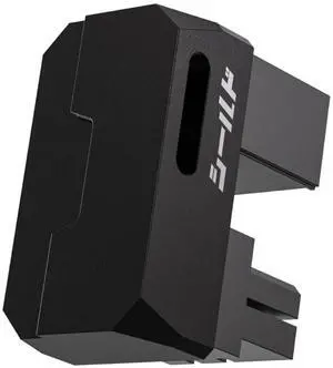 Vszerda Shield Series 8-Pin PCIe GPU Power Adapter,180-Degree U-Turn Angled Connector, Aluminum Design for Graphics Cards  Reverse Type,Black-1 Pack