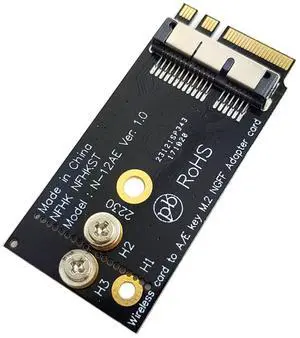 Vszerda BCM94360CS2 BCM943224PCIEBT2 Wireless Card to NGFF M.2 Key A/E-Key Adapter