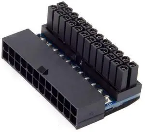 BUCIER ATX 24Pin Female to 24pin Male 90 Degree Power Adapter Compatible for Mainboard Motherboard Desktops PC Supply BUCIER ATX 24Pin Female to 24pin Male 90 Degree Power Adapter Compatible for Mainboard Motherboard Desktops PC Supply