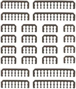 Vszerda Cable Comb Kit for Power Cable,Sleeve Management Tools Wire Organizer Comb Includes 4x24 P+4x16P+12x8P+4x6P Computer Case Water Cooling Cable Organizer(Black)