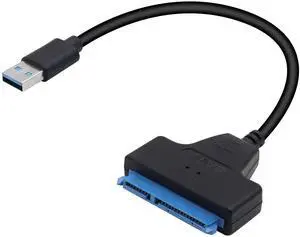 Vszerda USB 3.0 SATA III Hard Drive Adapter Cable SATA III Hard Drive External Converter Cable for 2.5 Inch SSD & HDD Data Transfer Support UASP