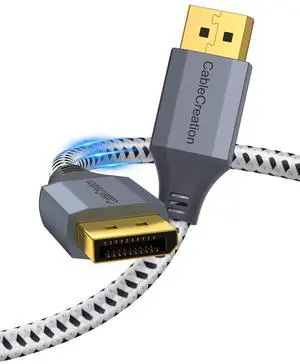 8K DisplayPort Cable 10 FT/3M, DP to DP Cable 1.4,Support 8K@60Hz, 4K@144Hz, 2K@165Hz Video Resolution & HDR,Gray