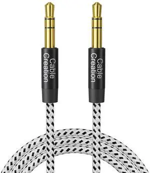 3.5mm Cable(6FT/1.8M) 3.5mm Audio Cable Male to Male, 1/8 Auxiliary Stereo Aux Cord Compatible with Headphones,Car,Speaker,iPods, iPads,Echo,Soundbox,Hi-Fi System