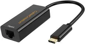 USB C to Ethernet Adapter, USB Type C (Thunderbolt 3) to Gigabit Ethernet LAN Network Adapter Compatible with Steam Deck, MacBook Pro, MacBook Air/M1/M2, iPad, Galaxy S22 Ultra, XPS