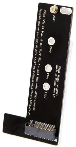 Vszerda M.2 NGFF M-Key NVME SSD Convertor Card for 2014 MacBook Mini A1347 MEGEN2 MEGEM2 MEGEQ2