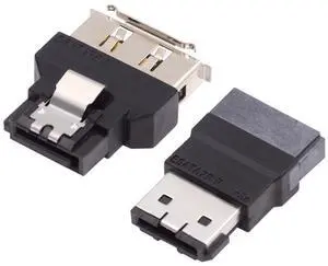 Vszerda 2pcs/lot 7Pin SATA to ESATA Male to Female & External ESATA to SATA Adapter Extender for SSD Disk