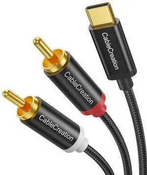USB C to RCA Audio Cable 3.3FT, Type-C to 2 Male Y RCA Splitter, RCA to USB C for iPhone 15 Series, Tablet, Home Theater, DVD, Amplifier, Speaker, Car Stereo, Samsung Galaxy S23